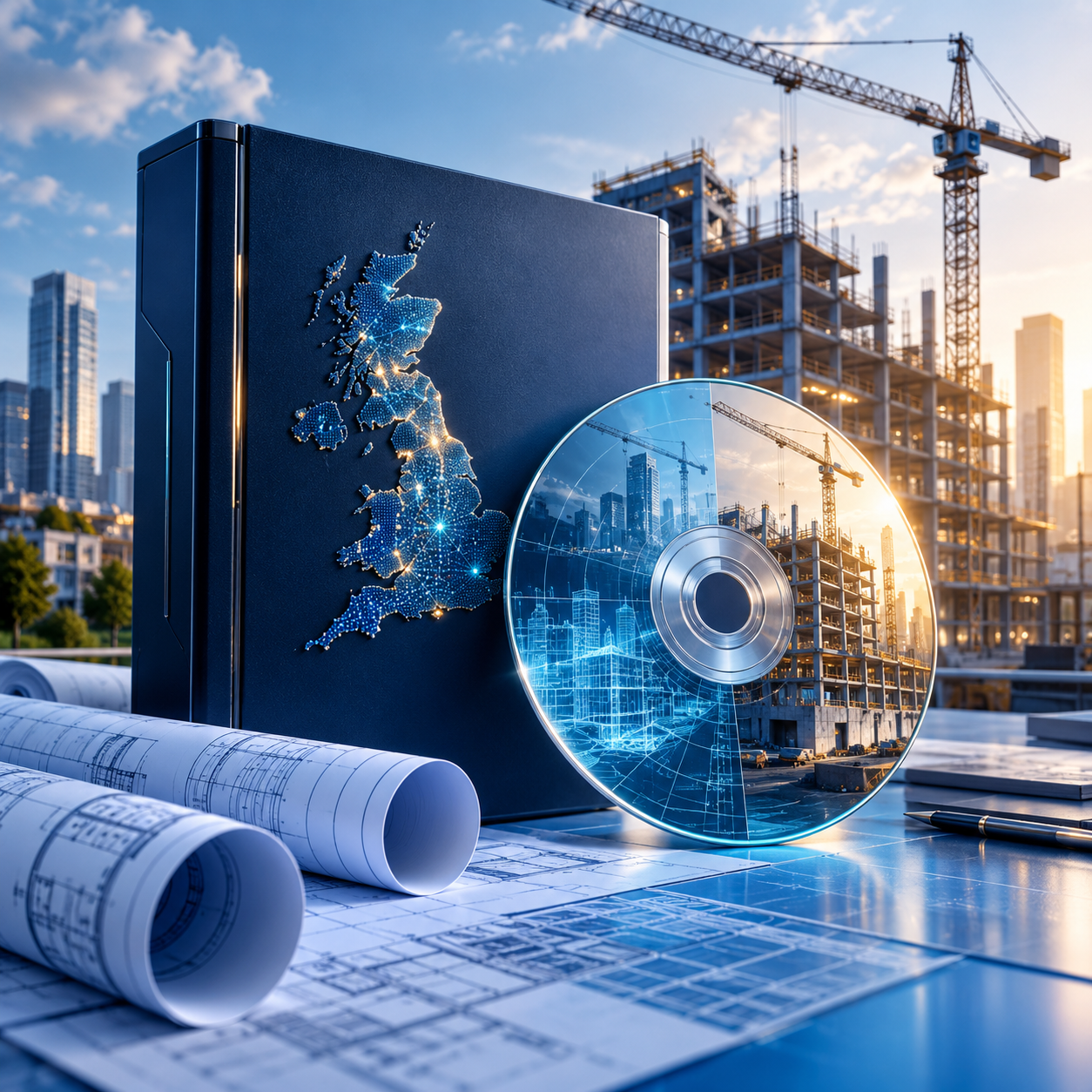 UK construction company data artwork
